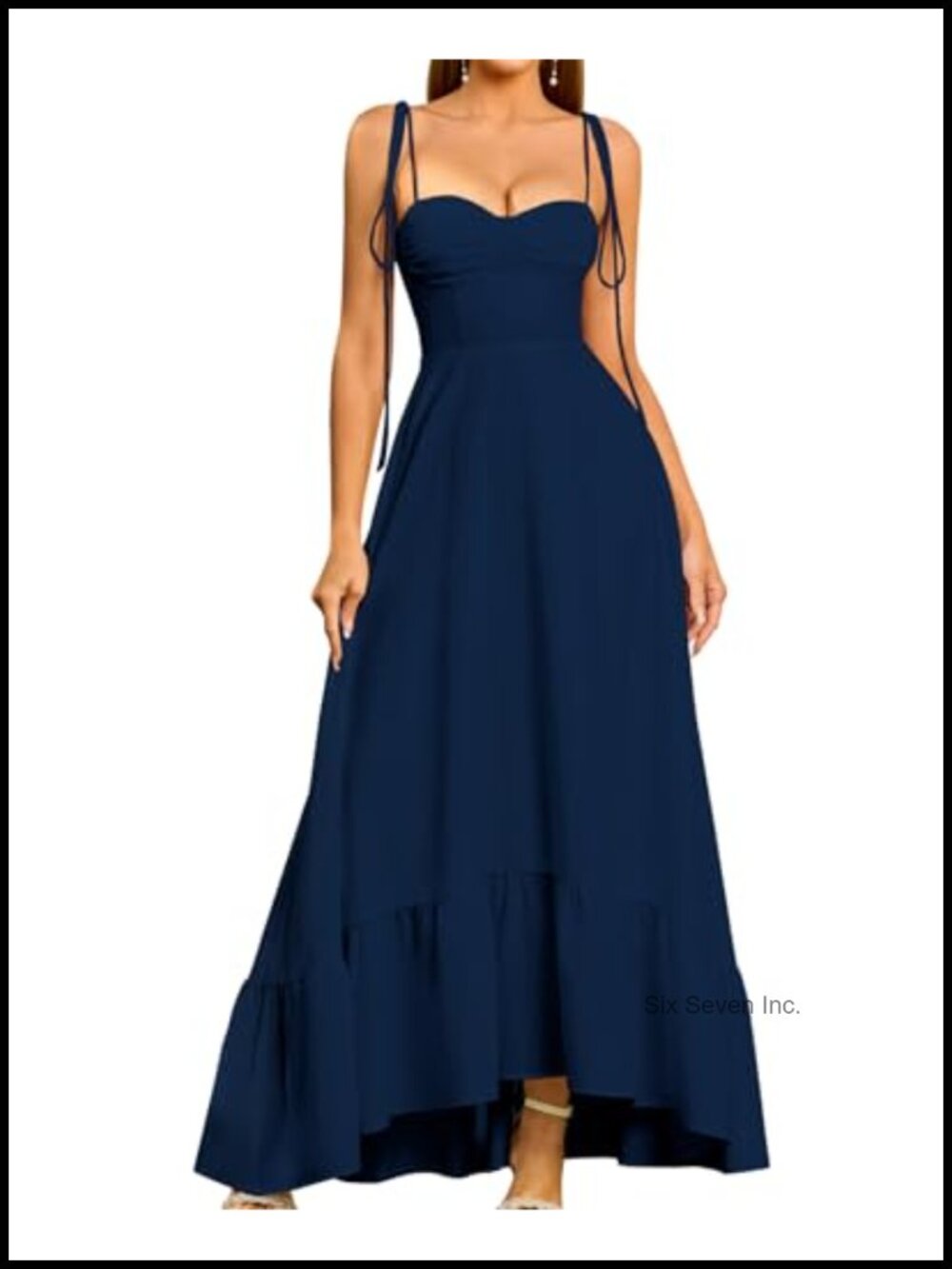 Women's Summer Maxi Dress Polyester Elastane A-Line Wedding Guest